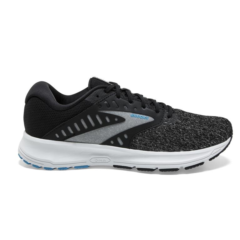 Brooks Range 2 Performance Women's Road Running Shoes - Black/White/Vivid Blue (70536-ELVU)